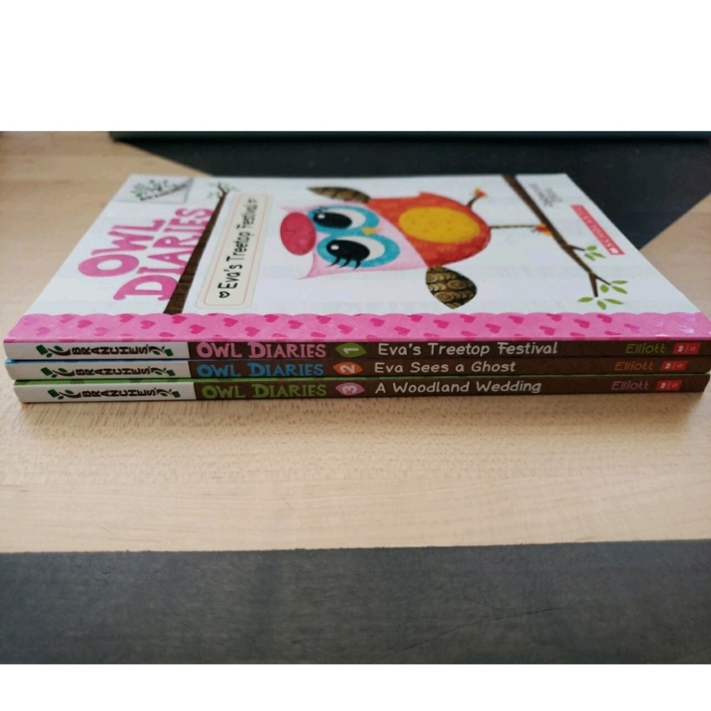 Scholastic Owl Diaries By Rebecca Elliot Books Lot Of 3 - Picture 6 of 6